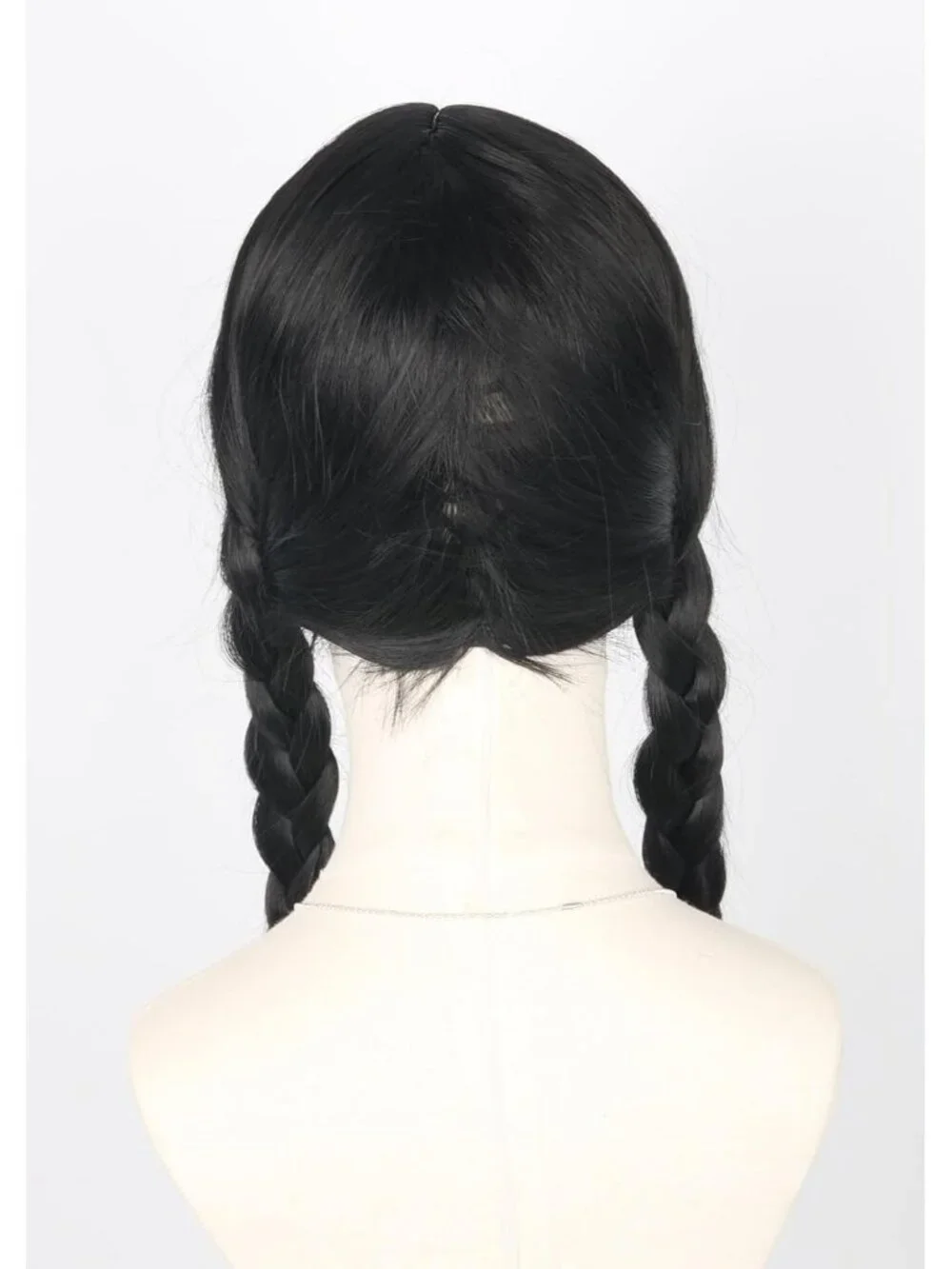 Women's Black Short Cosplay Halloween Costume Wig With Necklace Earrings